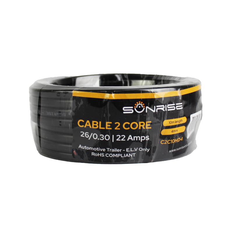 2 Core Electrical Cable - Heavy Duty 4mm, 10m