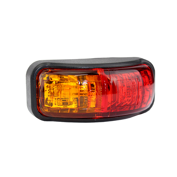 LED Side Marker 54 x 24mm M/Volt Red/Amber