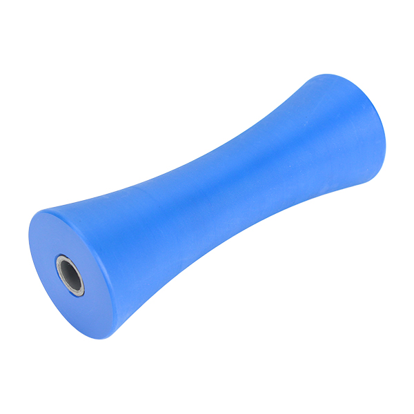 Nylon Roller Concave Roller 8" 17mm Bore Blue