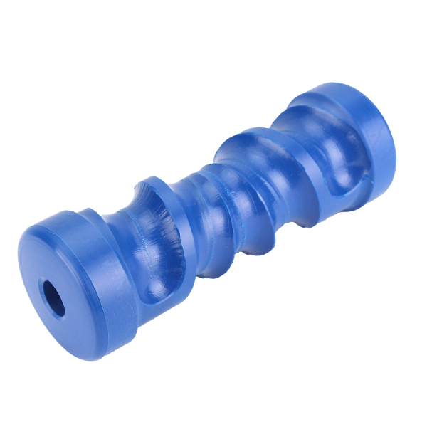 Nylon Roller Self Centering Roller 8" 17mm Bore Blue