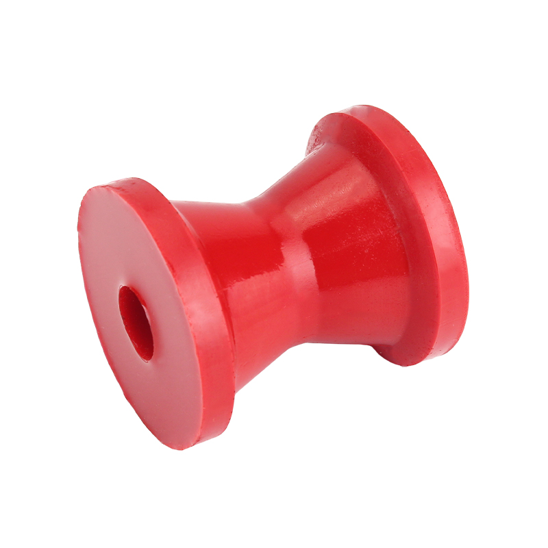 Poly Soft Roller Bow Roller 3" 17mm Bore Red
