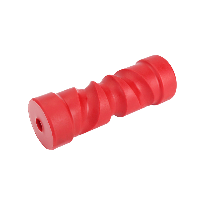 Poly Soft Roller 6" Self Centering Roller 17mm Bore Red