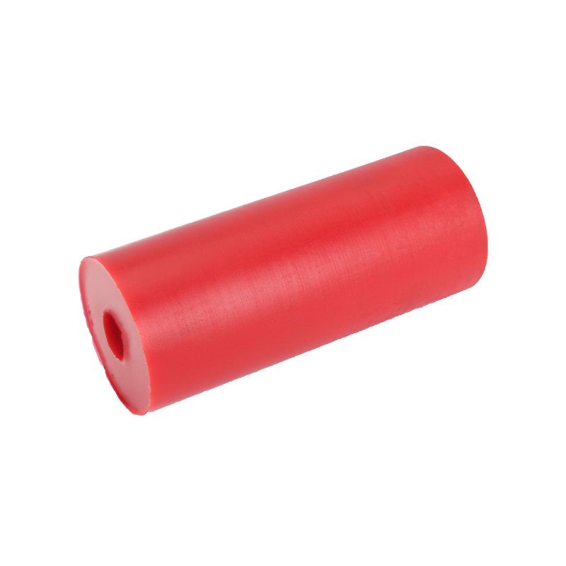 Poly Soft Roller 4 1/2" Flat Bilge Roller 17mm Bore Red