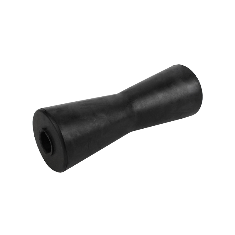 Rubber Roller Concave Roller 8" 21mm Bore Black