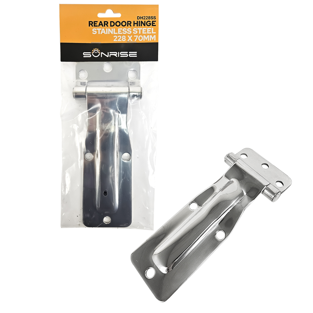 Rear Door Hinge 228 x 70mm Stainless Steel