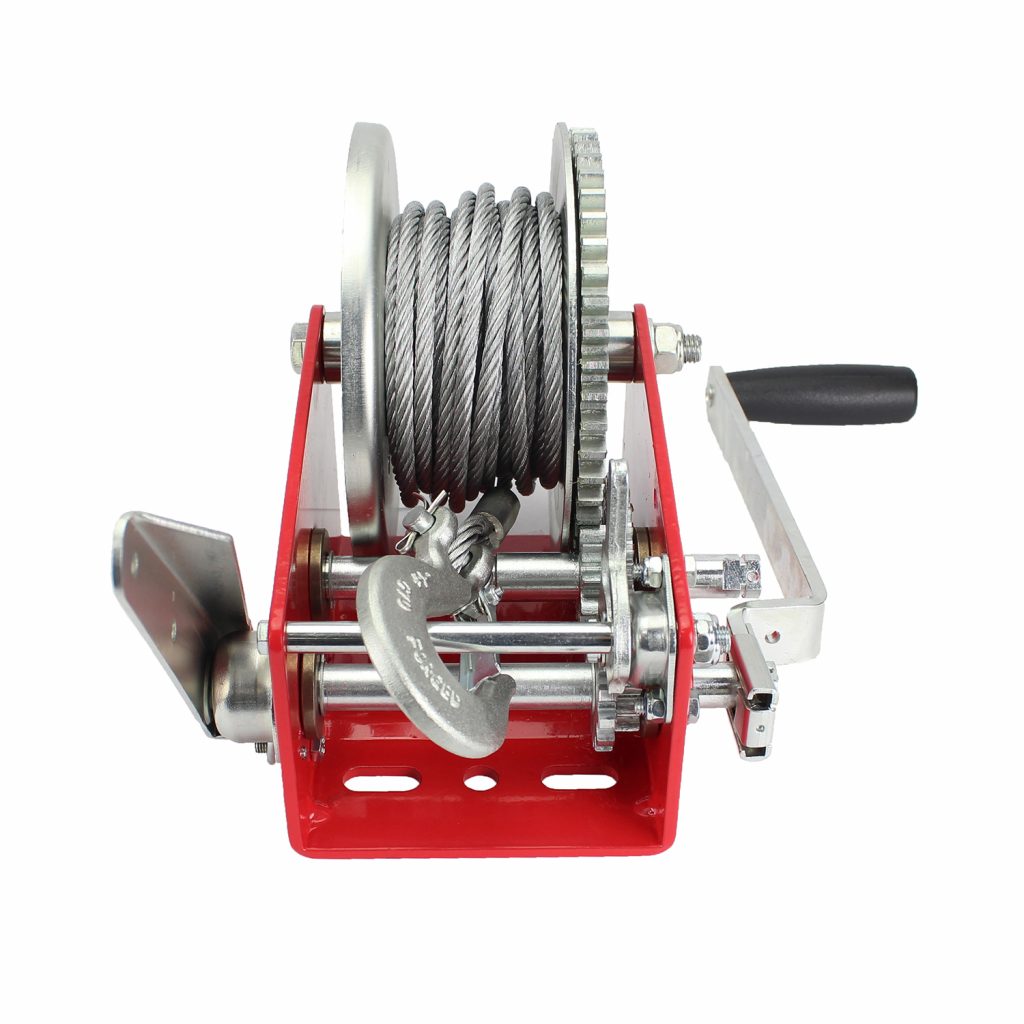 Hand Winch 2500lbs (1135kg) Two Speed 10m Cable with Hand Brake