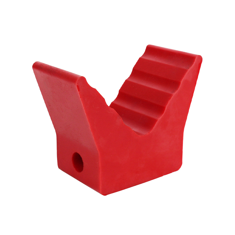 Poly Soft V Block 3" 14mm Bore 70mm Base Red