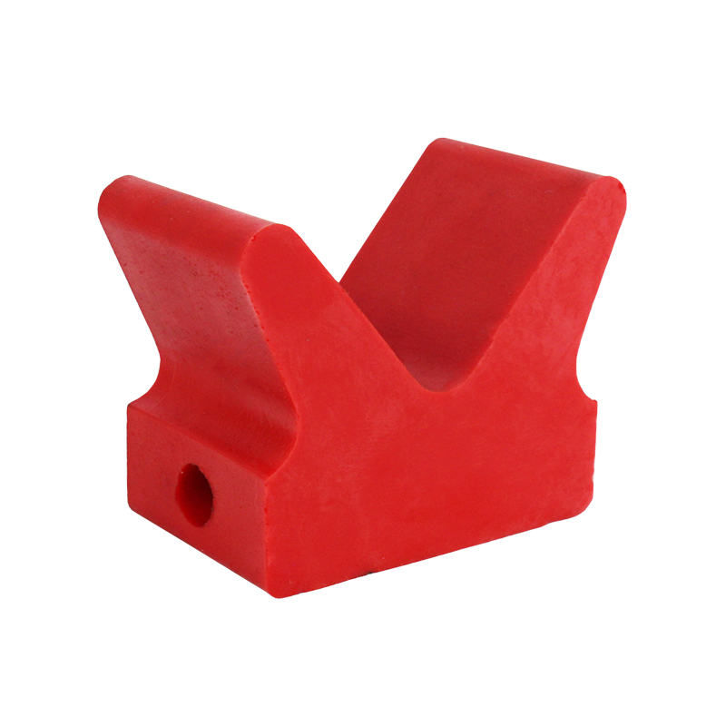 Poly Soft V Block 4" 14mm Bore 90mm Base Red