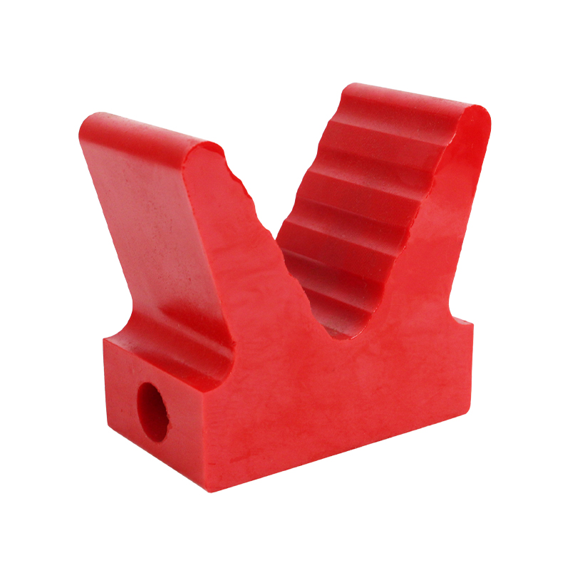 Poly Soft V Block 5" 20mm Bore 110mm Base Red