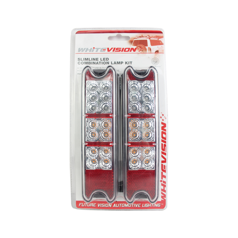 White Vision Slimline LED Combination Lamp Kit Multi Volt