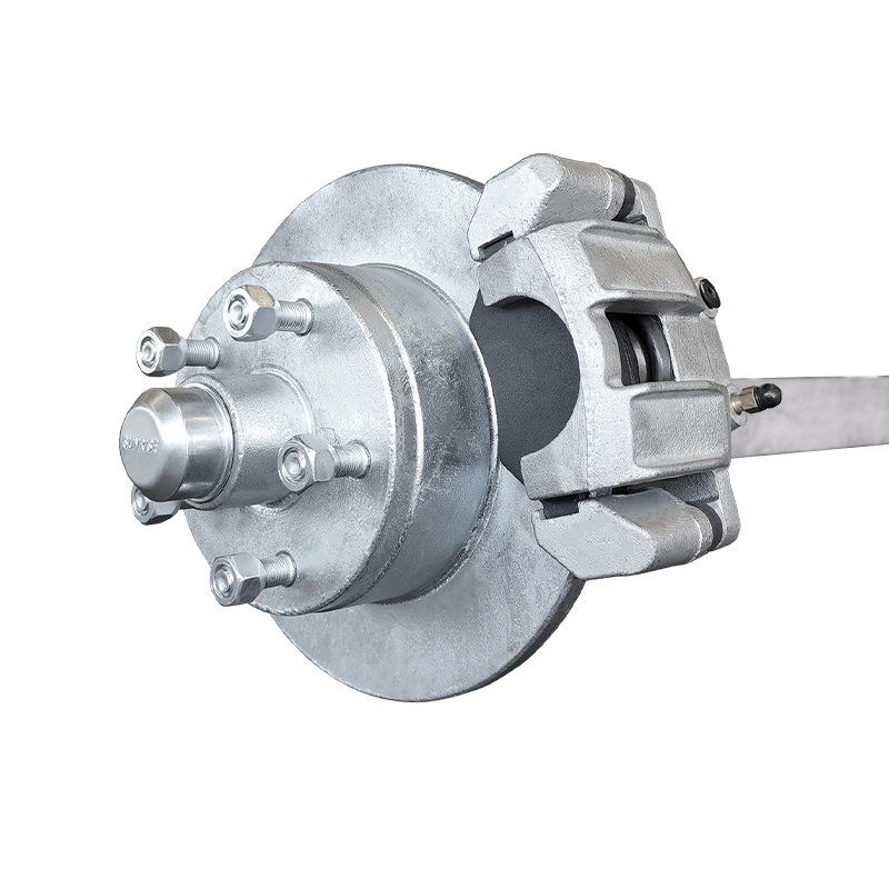 Hydraulic Disc Brake Axle 1000kg Rated 40mm Square Galvanised
