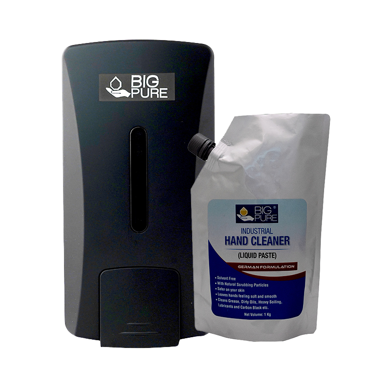 Big Pure Combo of Hand Cleaning Liquid 1kg and Dispenser
