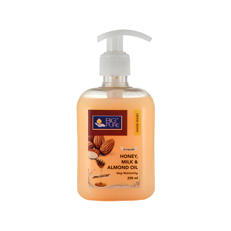 Big Pure Liquid Hand Wash Soap - 250ml - 8 Fragrances - Honey, Milk & Almond Oil