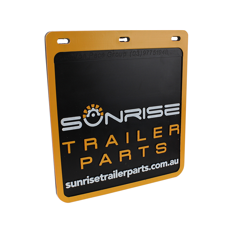 Sunrise Universal Orange Mudflap for Trailers, Caravans