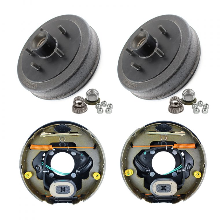 10" Electric Trailer Brake Kit Drum and Backing Plate Caravan Set