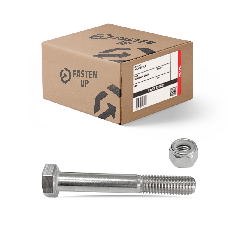 Stainless Steel Trailer Spring Bolt Hex Bolt 304 UNC 1/2" x 3.1/2"