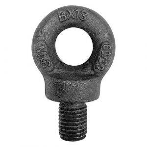 Eye Bolt BS4278 Black Metric Thread Grade 4 Carbon Steel