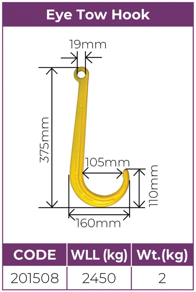 G70 Eye Tow Hook Heavy Duty Vehicle Load Restraint