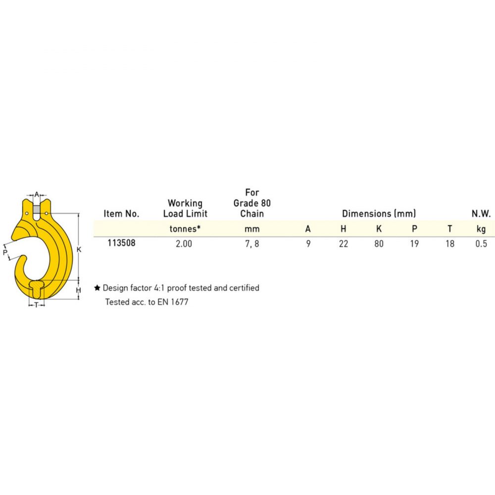 Clevis C Hook Yoke 8mm