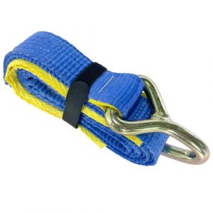 Truck Winch Strap J Hook With Sleeve 50mm x 3m x 2.5T LC