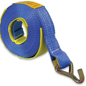 Truck Winch Strap J Hook With Sleeve 35mm x 6m x 1.5T LC