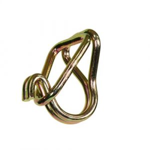 Tie Down Hook/Keeper Gold Zinc Plated