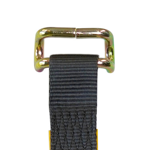 Tautliner Strap Black with Bent Rail Hook 44 x 850mm 1000kg LC