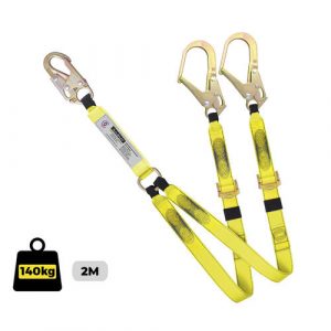 Lanyard Double Adjustable Snap/Scaffold Hook, AS 1891.5 Compliant
