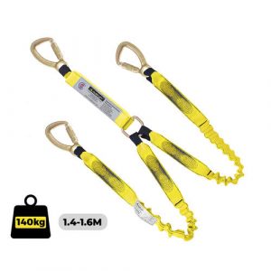 Lanyard Double Elasticated Triple Action Hook, AS 1891.5 Compliant